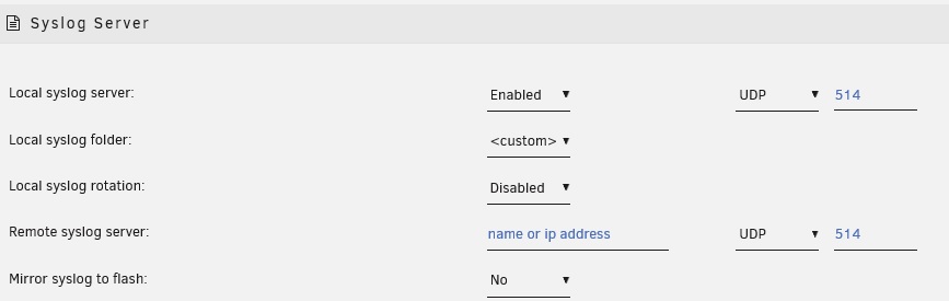 Syslog server